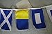Maritime Signal Flags/Flag Set - String of 26 Flag - 8 Feet Long – Nautical/Maritime/Marine/Boat/Ship/Vessel/Nautical Decor (5029)