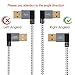 CableCreation Short Angle Micro USB Cable, [2-Pack] 90 Degree USB 2.0 A to Micro USB Charge Data Cable, Compatible Chromecast, Power Pack, 0.5 FT, Aluminium Case,Space Gray