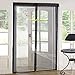 Magnetic Screen Door Magic Mesh Curtain Full Frame Velcro Walk through Hands Free Keep Bugs Out Black Door Curtain Fits Door Up To 36 times 82 inch Max