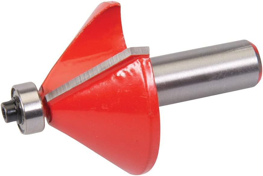 Silverline 583248 1/2" Chamfer Bit Cutter 47 x 25.4 mm x 45° B12.7 mm, 1/2" (12.7 mm)