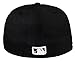 New Era Cleveland Indians Men's Custom Fitted Hat Cap 59fifty Black/red Mlb Baseball