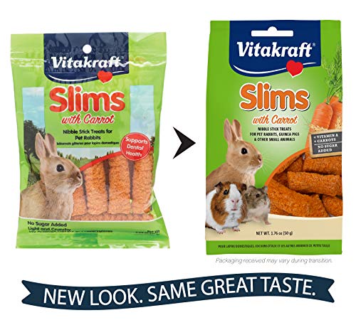 2 Vitakraft+Pet+Rabbit+Slims+Carrot