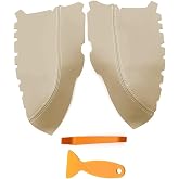GXARTS One Pair of Leather Front Door Armrest Cover Beige Fit for Honda Pilot 2009 2010 2011 2012 2013 2014 2015 Comes with Installation Tool