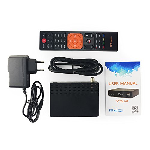 GTMEDIA V7S HD 1080P DVB-S2 Digital satellite TV Receiver + 1pc AV Cable + USB Wifi
