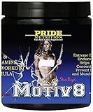 Pre Workout for Women and Men - Motiv8 Fruit Punch 250g - Bcca & Glutamine Preworkout Supplement for Recovery & Endurance - Best Amino Acid Energy Mix