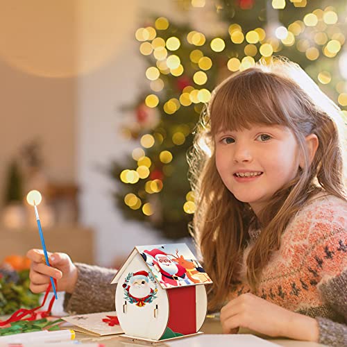 2 Pack Bird House Kit, DIY Bird House Kit for Children to Build, Paint Birdhouse, Crafts for Kids Ages 4-8 8-12, Christmas Gifts for Kids (Small)…