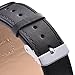 Personalize Custom Free Engraved Brown Black Leather Stainless Steel Bracelet Cuff for Men Women (Black Leather & Silver)
