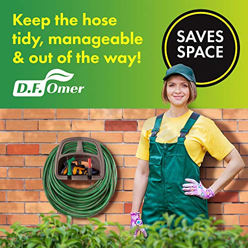 DF OMER Plastic Garden Water Hose Holder Wall Mount Hose Hanger with