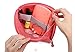 Travel Universal Organizer Bag / Electronics Accessories Case Packing Storage Bag, Multifunctional Shockproof Makeup Pouch, Gadget Bag, Data Cable Travel Case With Mesh Handbag Handbag (Size M, Red)