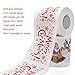 HOFASON Christmas Toilet Paper 2 Rolls - Real Toilet Paper / Funny Christmas Decoration - Happy New Year Santa - Novelty Joke Humor Gag