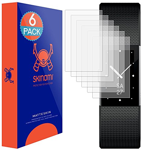 Buy Skinomi Matte Screen Protector Compatible with Fitbit Charge 2 (6Pack) AntiGlare Matte