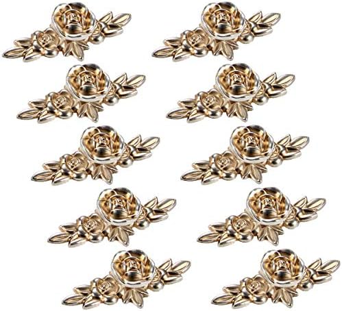 Choubao European Style Kitchen Furniture Cabinet Hardware Classic Rose Flower Shape Drawer Handle Pull Knobs - 10pcs