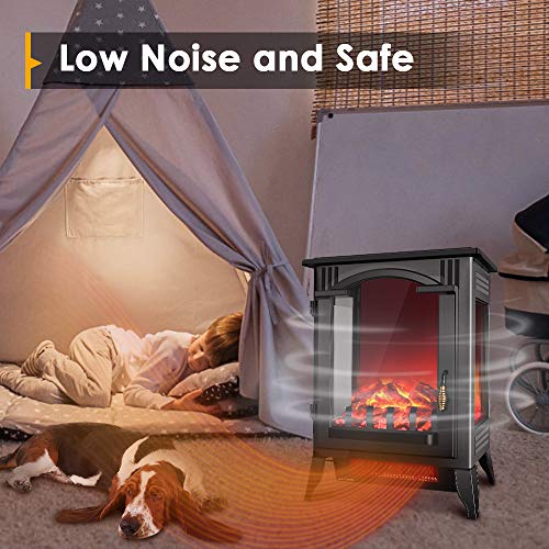 Fireplace Space Heater 1500W / 750W Infrared Electric Fireplace