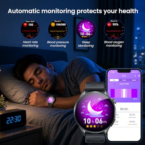 Smartwatch Men's Smart Watch with ECG: 1.56" AMOLED Smart Watch with Bluetooth Calls IP67 Waterproof 440mAh Flashlight Heart Rate Blood Pressure SpO2 Sleep Function for Android iOS