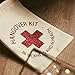 Ling’s moment 10pcs 4x6 inches In Sickness and In Health Hangover Kit Bags with GLITTER RED CROSS Bachelorette Party Gift Bags Recovery Kit Favor Bag Wedding Welcome Bag Cotton Muslin Drawstring Bag