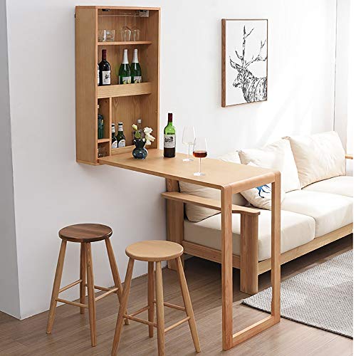 Yaunli Stehtisch Küche Frühstück Bar Tisch Esstisch Couchtisch mit Storage Rack for eine Küche Frühstück Restaurants…