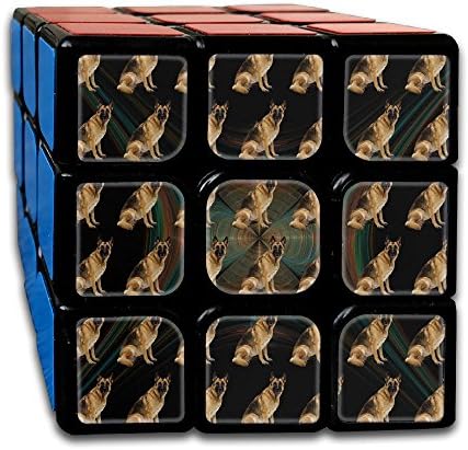 LjcuB German Shepherd Repeat 3x3x3 Speed Cube Toys Smooth Sticker Magic Cube Puzzles 55mm Anti-pop Best Brain Training Gift Idea For Kids Or Adults