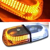 Esup(TM) White & Amber Vehicle Car Truck Emergency Hazard Warning 240 LED Mini Bar Strobe Flash Light
