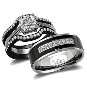 Matching Wedding Band Sets For His And Her / Matching Wedding Bands For Him And Her | Fascinating Diamonds : This matching his and her wedding set is the perfect intersection of femininity and strength.