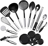 Vremi 15 Piece Kitchen Gadgets Cooking Utensils Set - Kitchen Gadgets and Tools Cooking Utensil Set - Unique Fun Cool Kitchen Gadgets with Plastic Cooking Utensils - Cute Useful Kitchen Gadget Sets