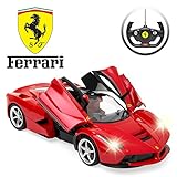 Best Choice Products 27MHz 1/14 Scale Kids Licensed Ferrari Model Remote Control Toy Car w/ 5.1 MPH Max Speed - Red