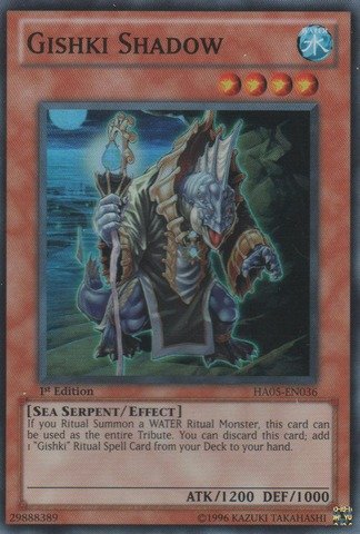 Yu-Gi-Oh! - Gishki Shadow (HA05-EN036) - Hidden Arsenal 5 - 1st Edition - Super Rare