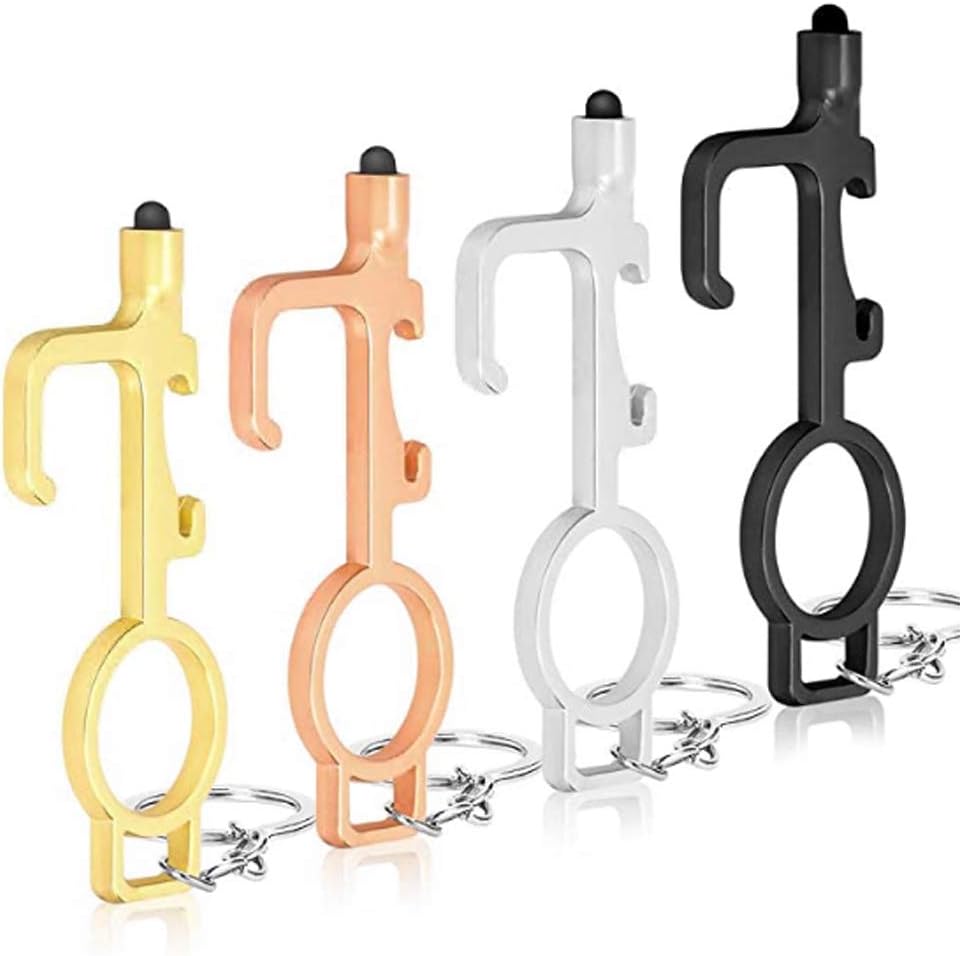 Upgraded NoTouchDoorOpenerTool, 4 Pack Multifunctional Touchless