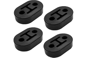 XINLIYA Car Exhaust Hanger, 4PCS Rubber Insulator Bushing Mount, 2 Holes 0.47 Inch (12mm), Auto Muffler Shock Absorbent Brack