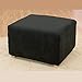 SureFit Stretch Pique 1-Piece-Ottoman Slipcover-Black (SF29806), Loveseat, Taupe