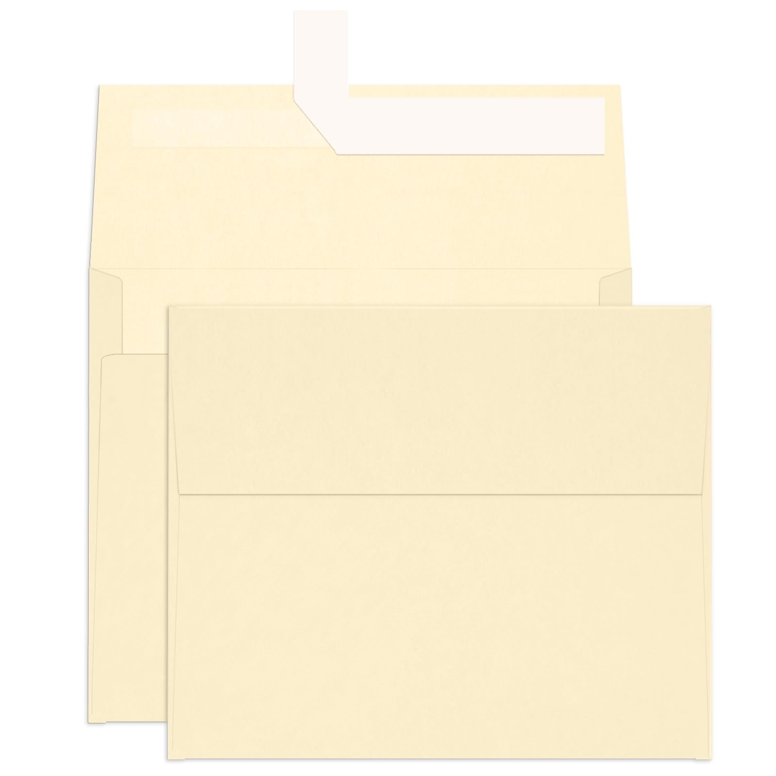 Photo 1 of 100 Pack A2 Ivory Envelopes, Goefun 4.375 x 5.75 Printable Invitation Envelopes 120 GSM, Cream Self Seal for DIY Greeting Cards, Photos, Invitations, Weddings, Graduation, Baby Shower