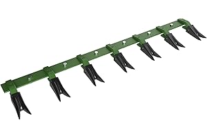 53" Bucket Tooth Bar, Heavy Duty Tractor Bucket Teeth for Sub-Compact Tractor & Skid Steer, No-Drill Installation for Efficie