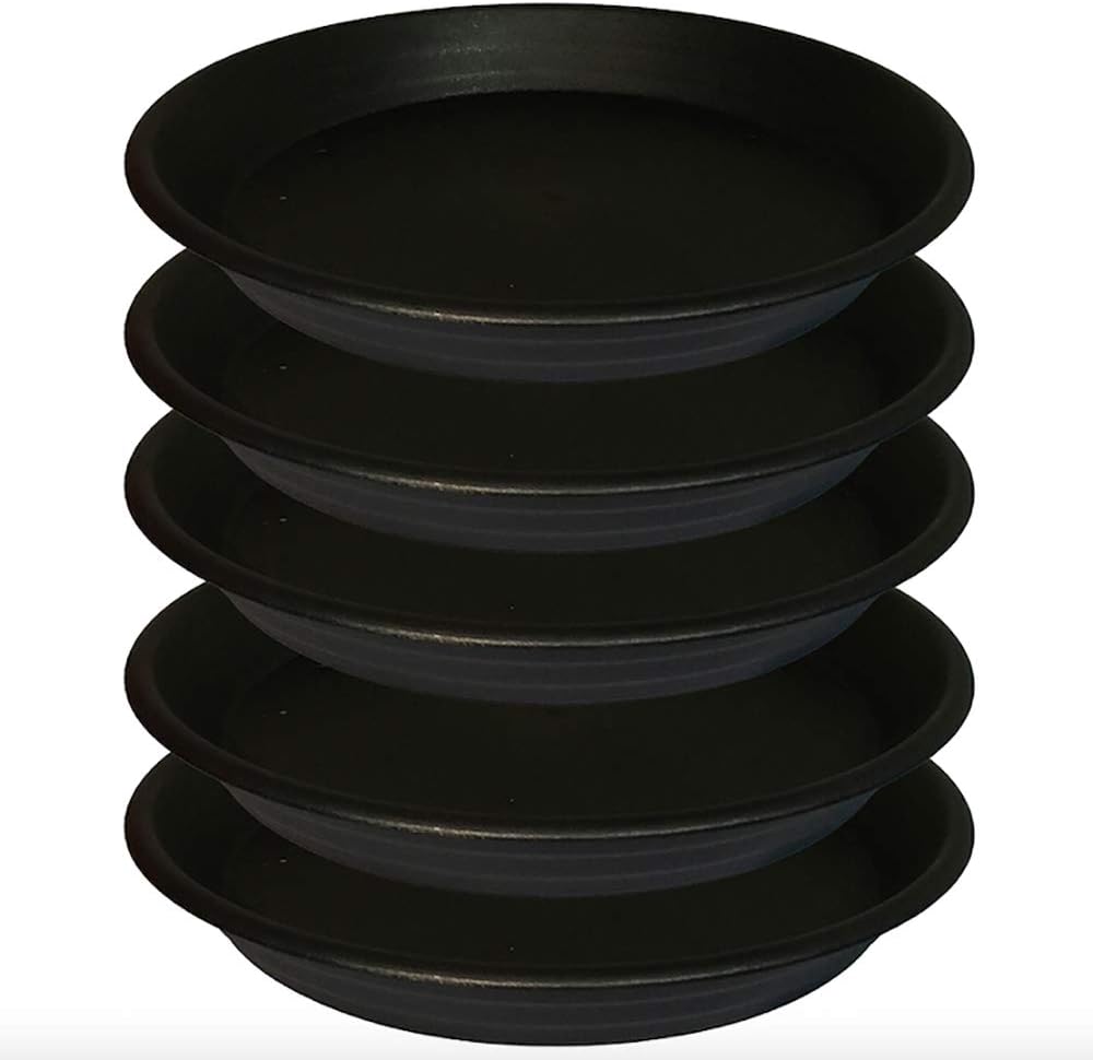 FREEGDN Plant Saucer 25cm Plastic Plant Pot Saucers for Indoor and