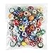 NYKKOLA 50 Piece Lot Lampwork Murano Glass European Mix Beads- Compatible with Most Major Charm Bracelets