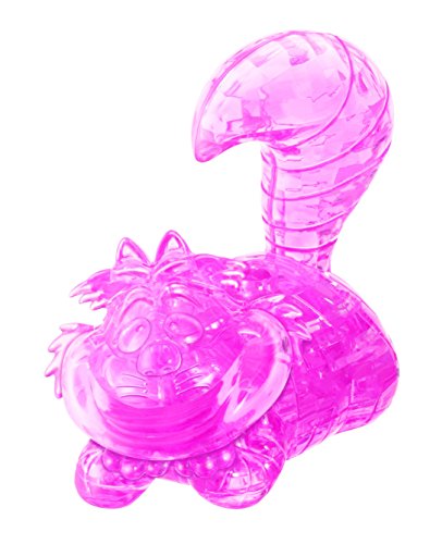 BePuzzled Original 3D Crystal Cheshire Cat Puzzle (36 Piece), Pink