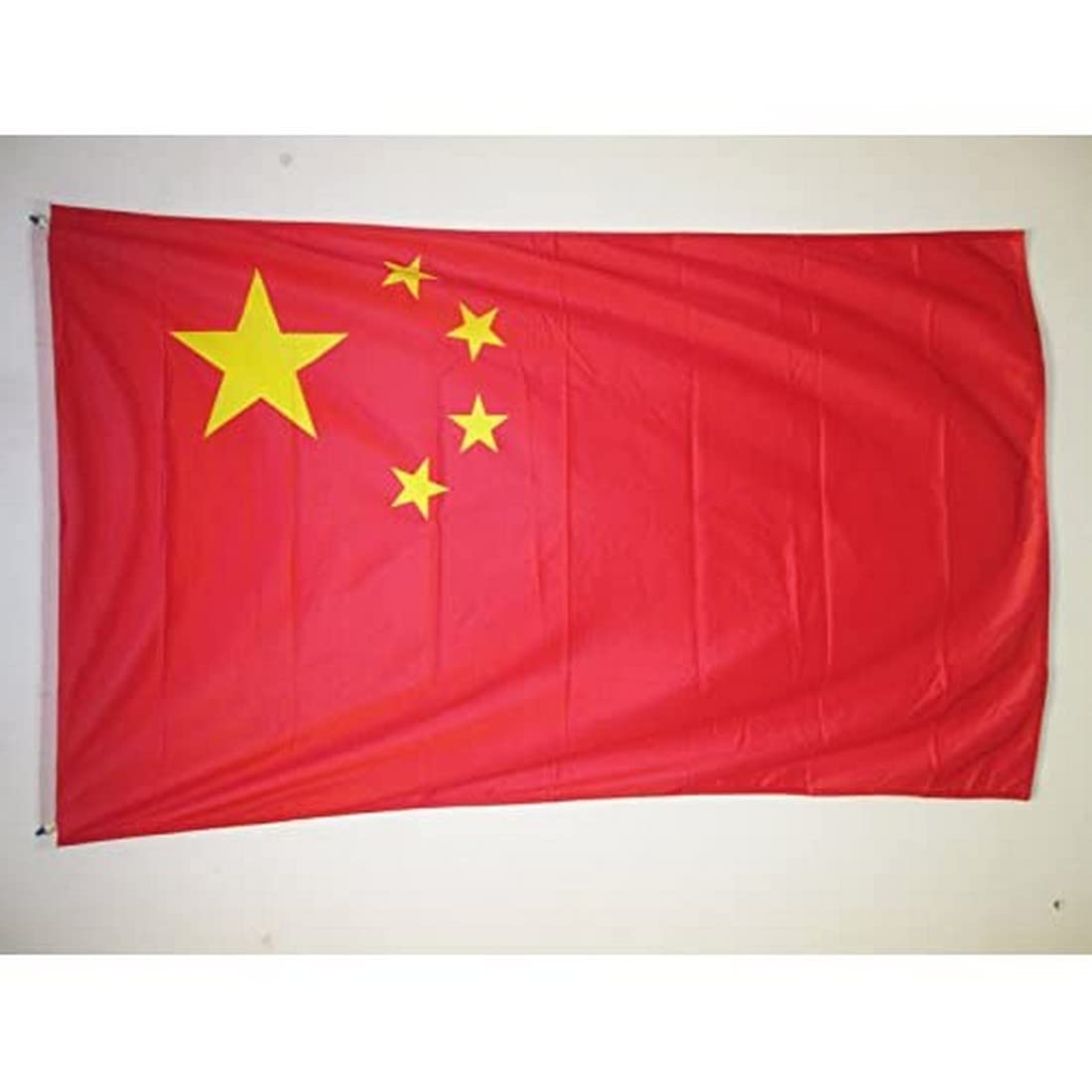 AZ FLAG - China Flag - 3x5 Ft - For Outdoor - Chinese Banner Knitted Polyester with Two Plastic Rings - Fade Resistant - Vivid Colors - 3' x 5' Feet - 150x90 Cm