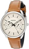 Fossil Women's ES3950 Tailor Multifunction Stainless Steel Watch with Leather Band