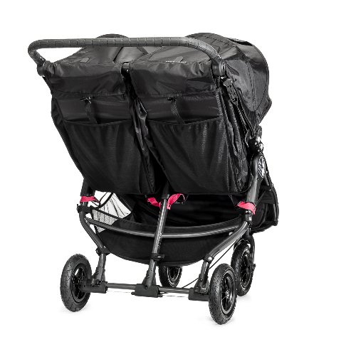 city mini double stroller black