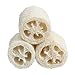 Vktech 3 Pcs Natural Loofah Luffa Loofa Bath Body Shower Sponge Scrubber (Large Size)