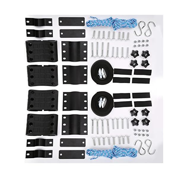 2-Pairs-Folding-Kayak-Carrier-Boat-Canoe-Rack-Snowboard-J-Bar-Roof-Top-Mounted