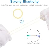 OFFCUP Orthodontic Elastic Bands 500pcs with Placer 5/16" 3.5 oz Medium view 4
