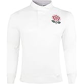 Umbro England RFU Men's 150 Anniversary Classic Long Sleeve Rugby Jersey, White