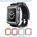 PEYOU Compatible for Apple Watch Band 38mm with Case, [5 Colors Cases for Free] Full Armor Shockproof Rugged Protective Case with Strap Band Compatible for Apple iWatch 38mm Series 3/2/1