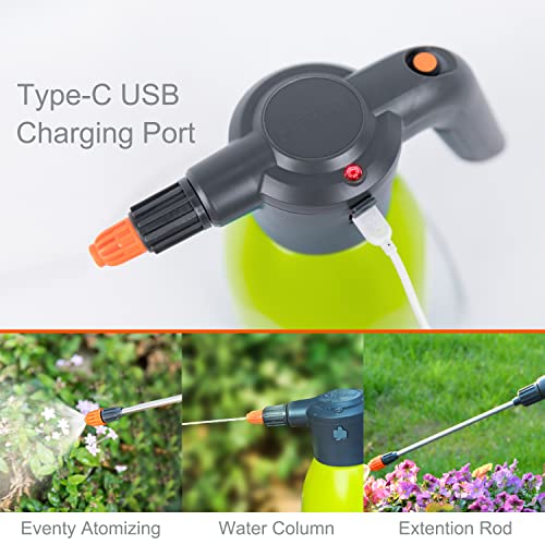 HIFAY ES2-PRO Electric Spray Bottle 2L/0.5Gallon, Rechargeable Battery Powered Sprayer Spray 60 photo 8