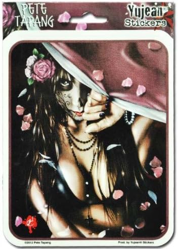 Pete Tapang - Cemetery Gates Day of The Dead Pin Up Girl - Sticker / Decal