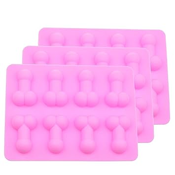 Crivers Wiederverwendbar Silikon Penis Form Kuchen Form Eis