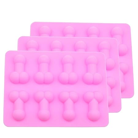 Crivers Reusable Silicone Penis Shape Cake Mould Ice Mould