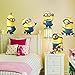 Apex Removable Despicable Me 2 Cute Minions Wall Stickers for Kids Rooms Bedrooms 5 Minions (60 x 45 cm)