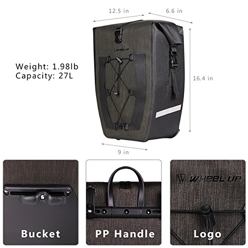 PlasMaller Cycling Bicycle Bike Pannier Rear Seat Bag Rack Trunk