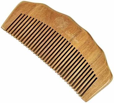 Wooden Hair and Beard Brush, by GoWoo, Fine Tooth, Detangling, Natural and Handmade, for Men and Women, From Earth to Earth