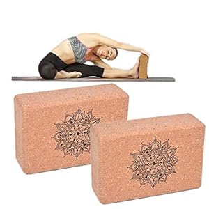 WESEEDOO Cork Dance Blocks Yoga Block Cork Yoga Block Set Foam Blocks Yoga Blocks And Bricks Pilates Blocks Pilates Head Block Support Deepen For Yoga
